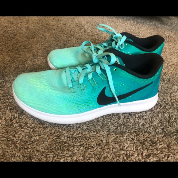 Nike Shoes - Nike Free RN- Teal/Turqu ombré WORN ONLY 2-3 TIMES